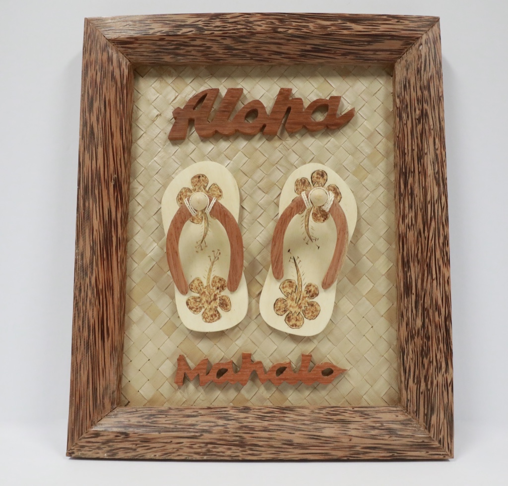 Wood Coco frame pair slipper